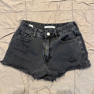 XS Black High Rise Shorts
